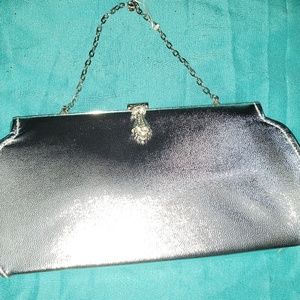Vintage silver clutch